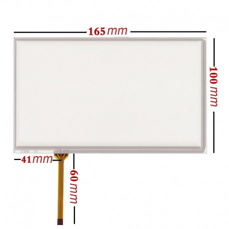 wire Resistive 165x100mm Touch Glass Screen تاچ اسکرین مقاومتی