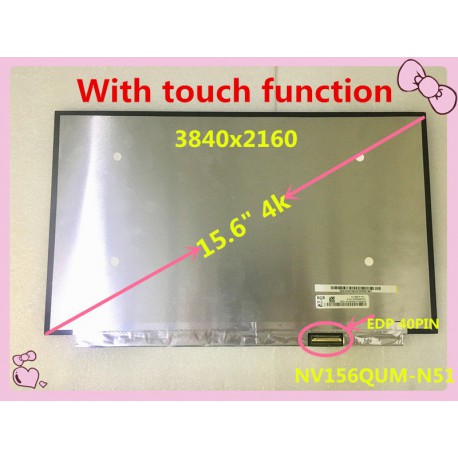 پنل ال سی دی لپ تاپ اسمبلی 4K 3840X2160 NV156QUM-N51 LCD Touch Screen