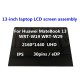 پنل ال سی دی لپ تاپ اسمبلی Huawei MateBook 13 WRT-W19 WRT-W29 30pins