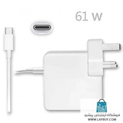 Apple 61W USB-C Power Adapter آداپتور برق شارژر اصلی لپ تاپ اپل