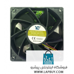 120x120x38 12V 2.7A ball bearing axial fan 4 pin 6000RPM YD12038B2G Antminer Avalon Aladdin Innosilicon فن ماینر