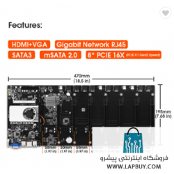 Mining Motherboard BTC-T37 مادربرد بیت کوین ماینینگ