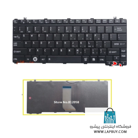 Toshiba Satellite U405 Series کیبورد لپ تاپ توشیبا