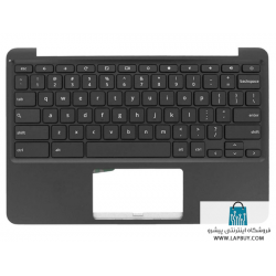  Asus Chromebook 11 C202SA 90NX00Y3-R30290 قاب دور کیبورد لپ تاپ ایسوس - به همراه کیبورد