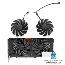 GPU Fan GIGABYTE GTX 1050 1060 1070 Ti GV-RX570 580 AORUS RX 470 480 R9 380X فن کارت گرافیک