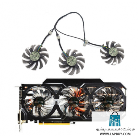 GPU Fan Gigabyte GeForce GTX 770 680 980 GTX 1080 Ti 1060 1070 Ti فن کارت گرافیک