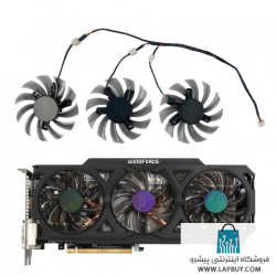 GPU Fan Gigabyte HD 6850 7970 GTX 460 GTX560Ti R270X فن کارت گرافیک