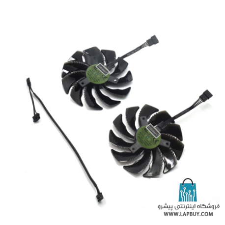 GPU Fan Gigabyte GeForce RX 570 580 GTX 1060 RX 480 فن کارت گرافیک