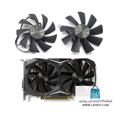 GPU Fan ZOTAC GTX 1060 1070 Ti MINI HA 1080 Ti MINI فن کارت گرافیک
