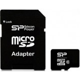 Silicon Power Class 10 microSDHC + Adapter - 8GB کارت حافظه